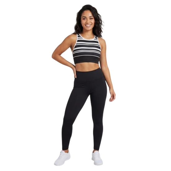 Zoggs Gestreepte crop-top voor dames (Zwart) - Image 3