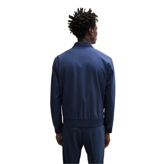 Boss Heren Zip Pocket Regular Bomberjack (Marineblauw) - Image 2