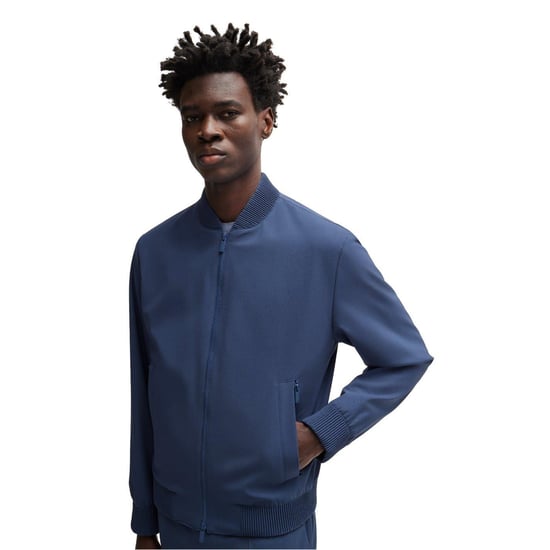 Boss Heren Zip Pocket Regular Bomberjack (Marineblauw) - Image 3