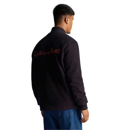 Lyle & Scott Bomberjasje met kraag voor heren (Donkere marine) - Image 2