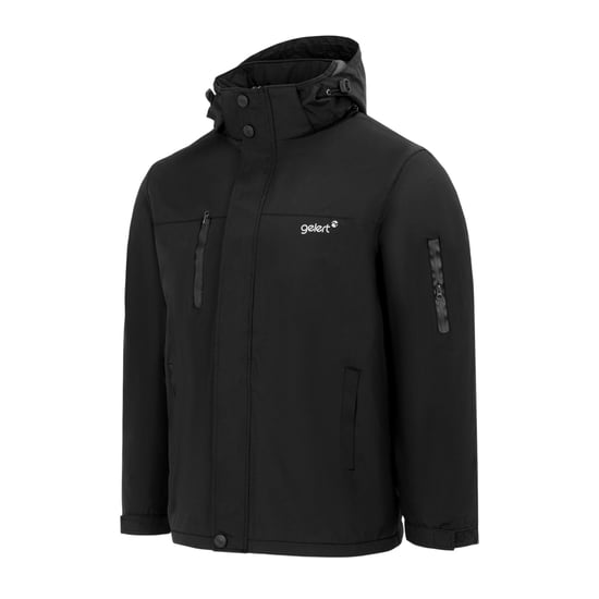 Gelert Heren Effen Hooded Regular Parka (Zwart) - Image 3