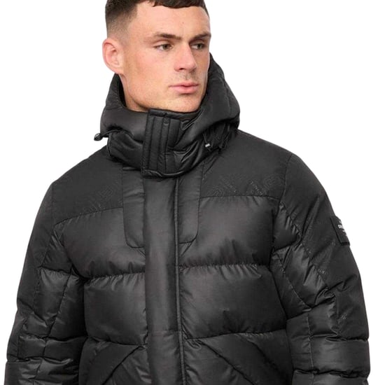 Crosshatch Heren Polyester Gequilt Jacket (Zwart) - Image 3