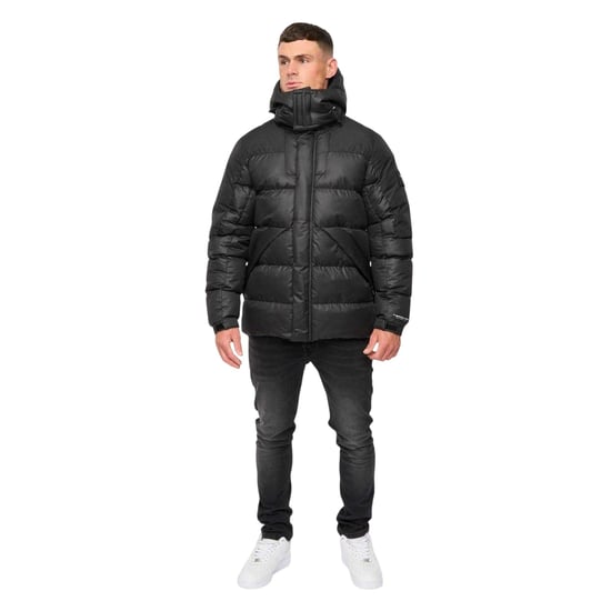 Crosshatch Heren Polyester Gequilt Jacket (Zwart) - Image 5