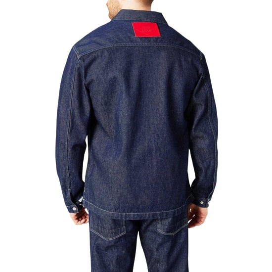 Hugo Boss Heren X Replay Denim Oversized Overhemd (Donkere Wassing) - Image 2