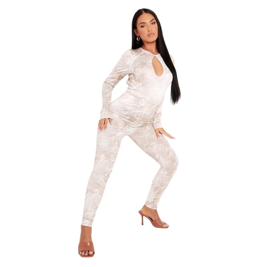 Missy Empire Dames/Dames Marble Keyhole Bodysuit (Steen) - Image 2