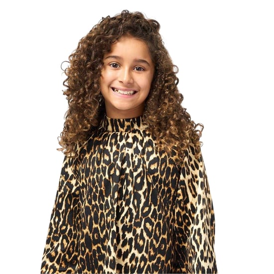 Biba Meisjesblouse met ballonmouwen en luipaardprint (Bruin/zwart) - Image 4