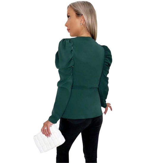 AX Paris Dames/Dames Puff Sleeve Wrap Top met ceintuur (Teal) - Image 2