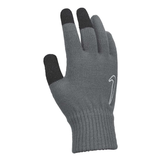 Nike Gebreide unisex Tech and Grip Touch Screen-handschoenen voor volwassenen (Grijs/Zwart) - Image 2