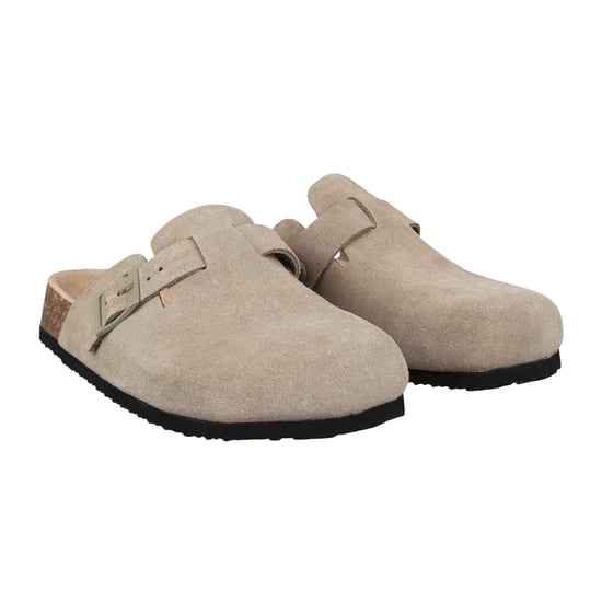 Jack Wills Leren muiltjes voor dames (Taupe) - Image 5