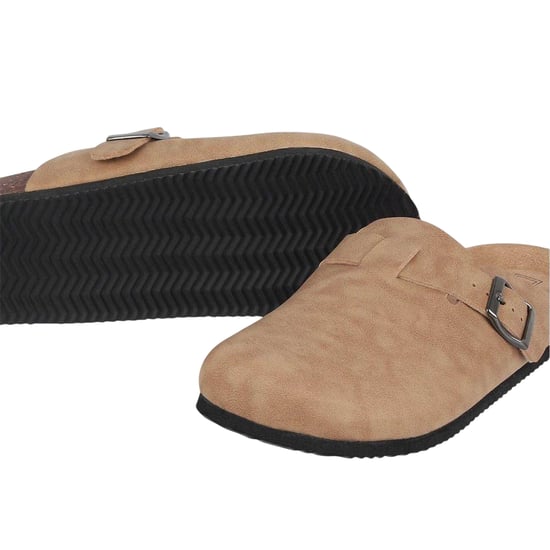 Miso Dames/Dames Faux Suede Flatform Muiltjes (Zand) - Image 4