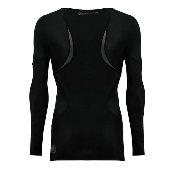 Skins Heren G400 Plain Performance-shirt met lange mouwen (Zwart/Grijs) - Image 2