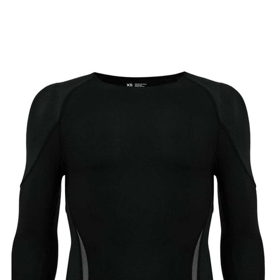 Skins Heren G400 Plain Performance-shirt met lange mouwen (Zwart/Grijs) - Image 3