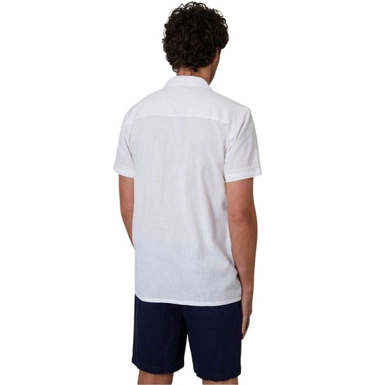 Threadbare Heren Katoenen T-shirt met Haakrand (Wit) - Image 3