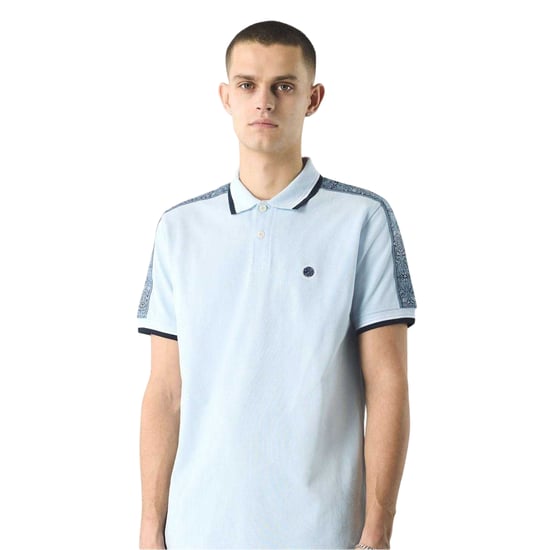 Pretty Green Heren Paisley Regular Poloshirt (Lichtblauw) - Image 3