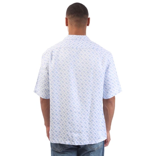Boss Heren C-Lars-252 Lyocell Overhemd met Korte Mouwen (Blauw) - Image 3