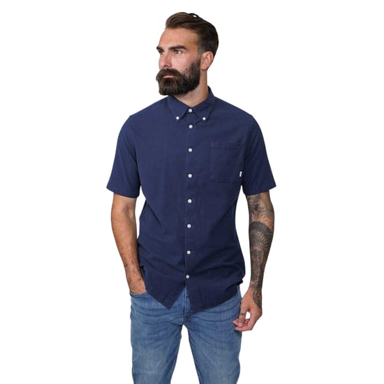 Firetrap Heren Klassiek Oxford Overhemd (Marine) - Image 2
