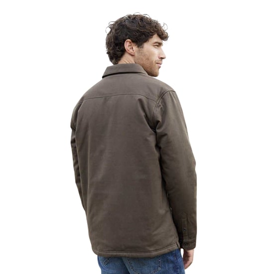 Threadbare Herenoverhemdjas met ruitmotief (Chocolade) - Image 3