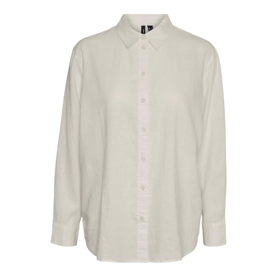 Vero Moda Dames Linnenmix Regular Shirt (Moonbeam) - Image 1