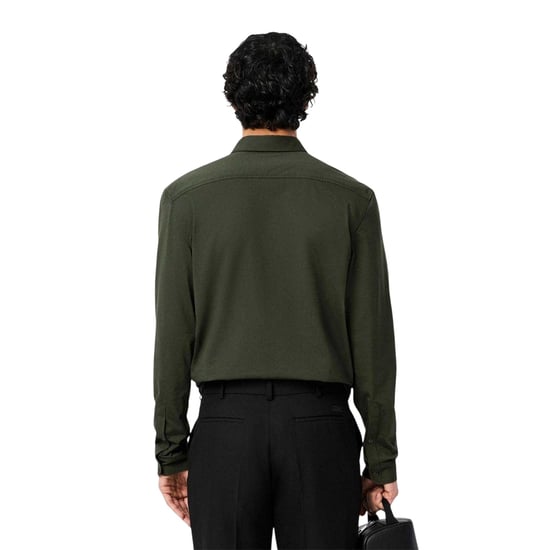 Lacoste Heren Katoenen Jersey Regular Lange Mouwen Shirt (Groen) - Image 2