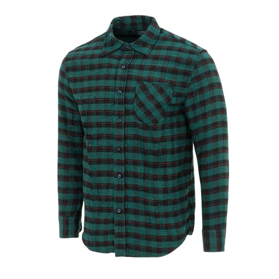 Firetrap Herengeruite overhemd (Groen, Zwart) - Image 3