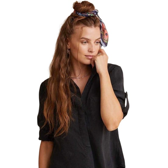 Bella Dahl Dames-shirt met split aan de achterkant, relaxte pasvorm en 3/4-mouwen (Vintage Zwart) - Image 3