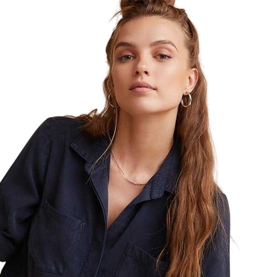 Bella Dahl Dames-shirt met split aan de achterkant, relaxte pasvorm en 3/4-mouwen (Diepzee) - Image 3