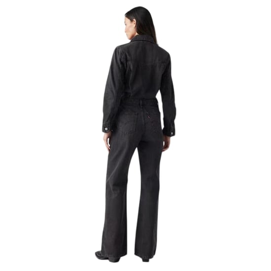 Levis Dames/Dames Denim Jumpsuit (Zwart) - Image 3