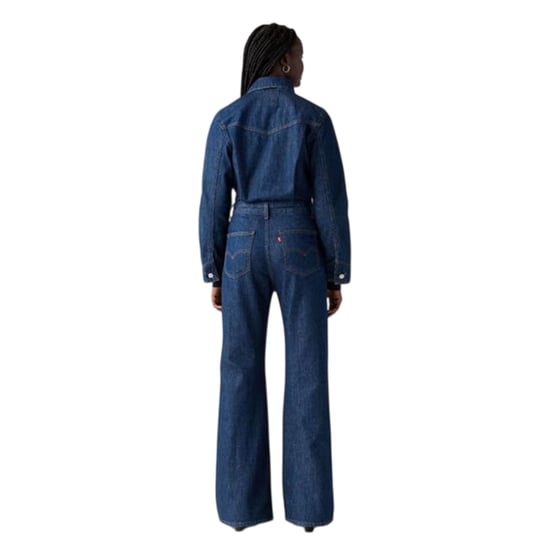 Levis Dames/Dames Denim Jumpsuit (Blauw) - Image 3
