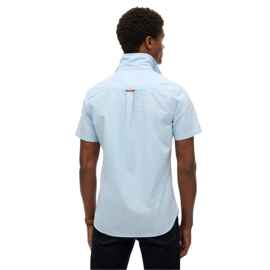 Superdry Heren Regular Overhemd met Korte Mouwen (Lichtblauw) - Image 3