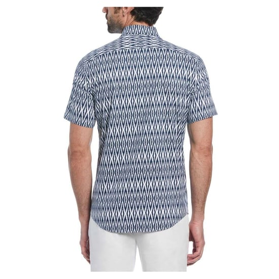Original Penguin Heren Ikat Normaal Shirt Met Korte Mouwen (Sargasso Zee) - Image 2