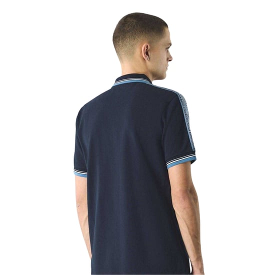 Pretty Green Heren Paisley Regular Poloshirt (Marine) - Image 2