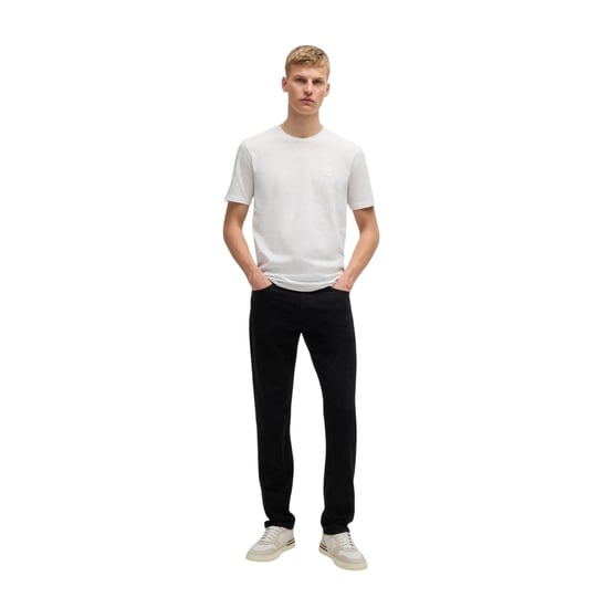 Boss Oranje premium katoenen T-shirt voor heren (Wit) - Image 1