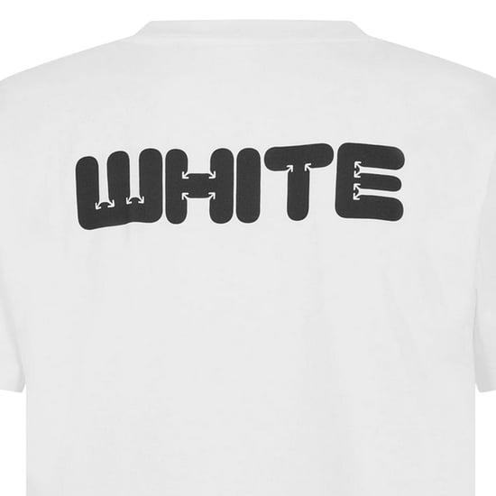 Off White Heren Slim T-shirt in katoen (Wit) - Image 4