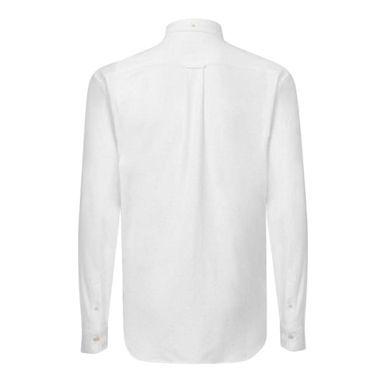 Gant Heren Pique Regular Lange Mouwen Shirt (Wit) - Image 2
