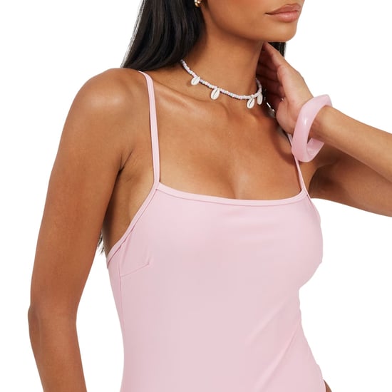 Brave Soul Dames/Dames Effen Eendelig Zwempak (Roze) - Image 3