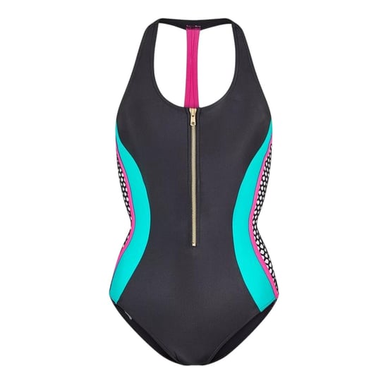 Zoggs Dames Front Zip Eendelig Badpak (Multikleur) - Image 1