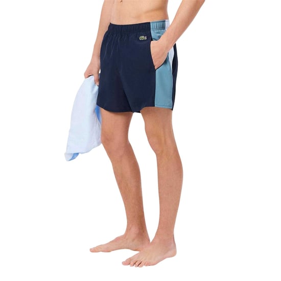 Lacoste Heren Colour Block zwembroek (Marine) - Image 3