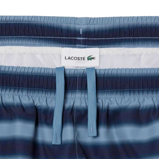 Lacoste Heren Zwembroek Gestreept (Blauw) - Image 3
