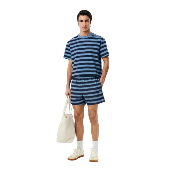 Lacoste Heren Zwembroek Gestreept (Blauw) - Image 4