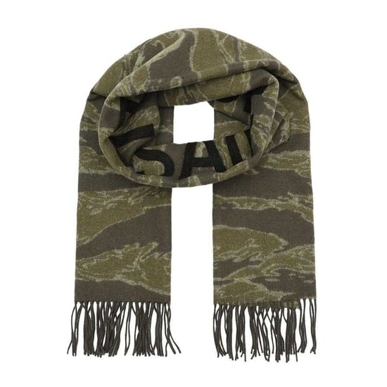 AllSaints Nova Camo-sjaal met logo (Olijf) - Image 1
