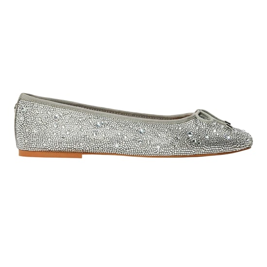 Steve Madden Dames Blossoms Metallic Ballerina's (Zilver) - Image 1