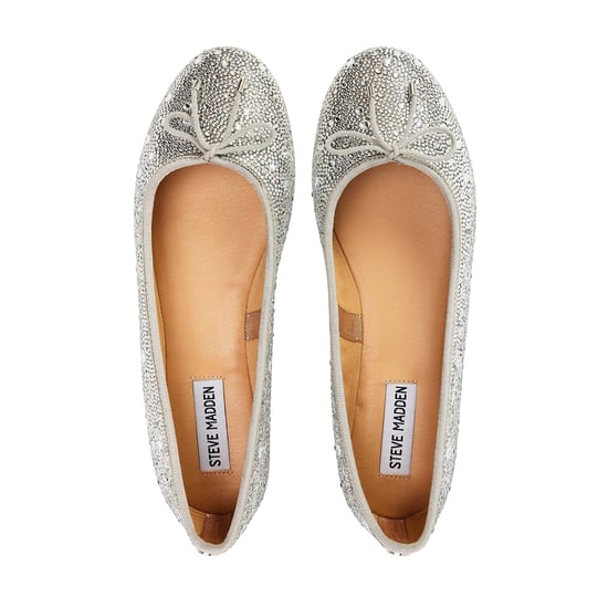 Steve Madden Dames Blossoms Metallic Ballerina's (Zilver) - Image 4
