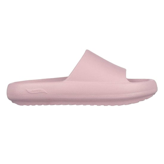 Skechers Dames Enkele Band Boog Fit Platte Slippers (Roze) - Image 3