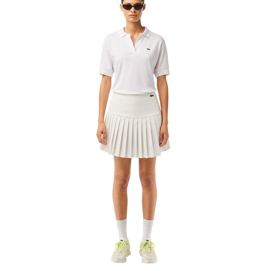 Lacoste Dames Logo Loose Fit Polo Shirt (Wit) - Image 5