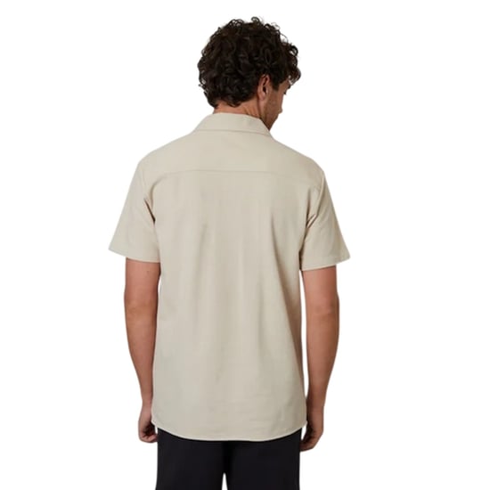Threadbare Kaylian herenoverhemd met korte mouwen, reguliere pasvorm (Steen) - Image 2