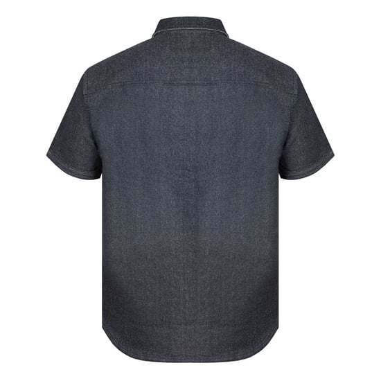 Firetrap Heren Denim Regular Korte Mouwen Shirt (Grijs) - Image 2