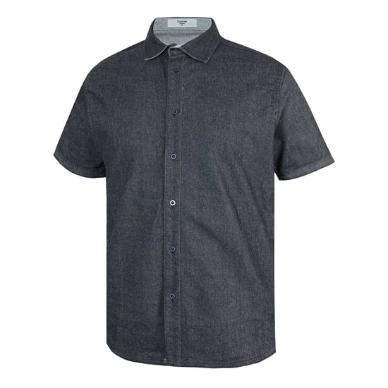 Firetrap Heren Denim Regular Korte Mouwen Shirt (Grijs) - Image 3