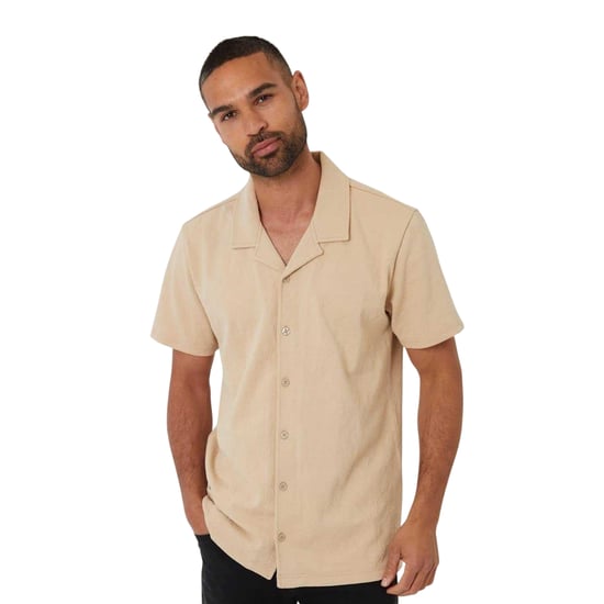 Threadbare Darvel-herenoverhemd met korte mouwen (Steen) - Image 2