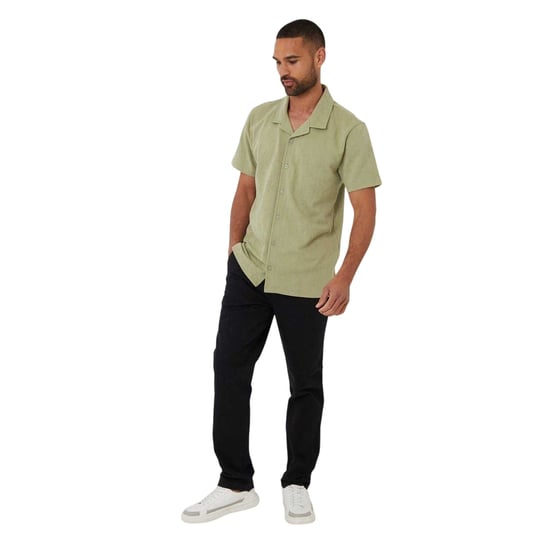 Threadbare Darvel-herenoverhemd met korte mouwen (Salie) - Image 1