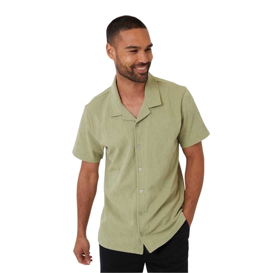 Threadbare Darvel-herenoverhemd met korte mouwen (Salie) - Image 2
